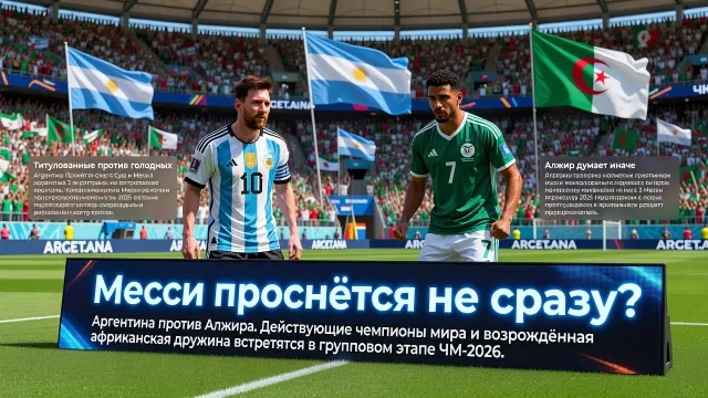 Аргентина против Алжира. Месси проснётся не сразу?