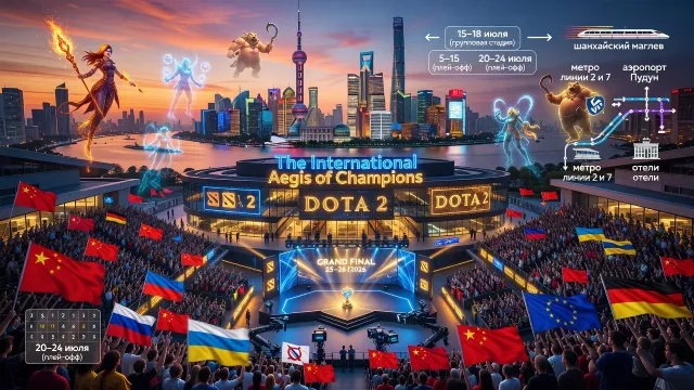 Когда пройдёт Инт в Шанхае: даты The International по Dota 2